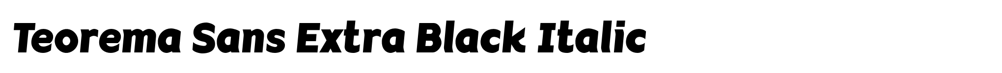 Teorema Sans Extra Black Italic image